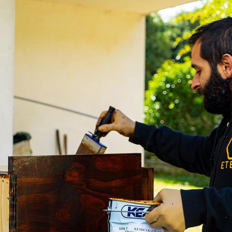 Costruzione Arnie Etesia Mieli Pittura